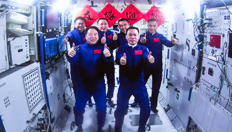 陸太空人乘組完成在軌交接　神舟十六號10/31返回地球