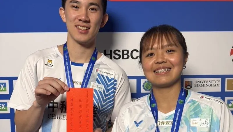再勝自家人！葉宏蔚、詹又蓁印尼羽球公開賽挺進8強