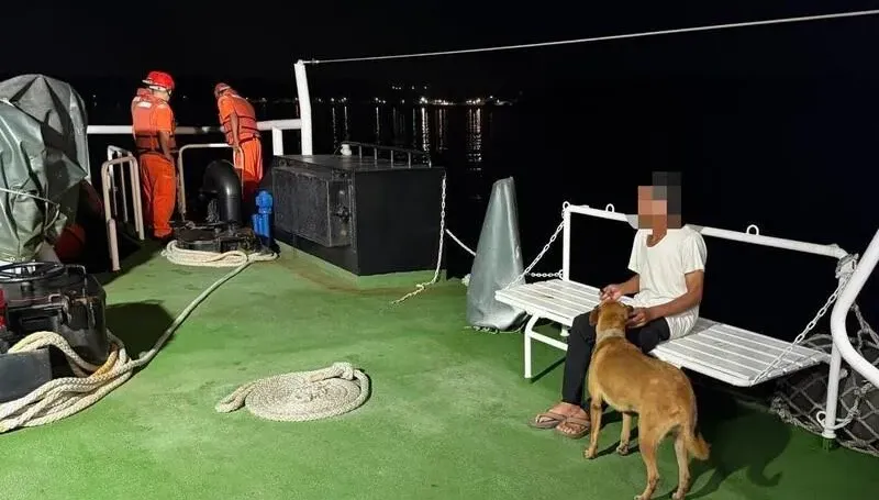 澎湖休閒漁船西嶼外海故障漂流！海巡急出動人狗平安獲救