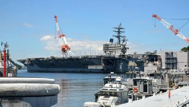 美審台灣政策法案前　美軍雷根號航母再度出港赴菲律賓海執行任務