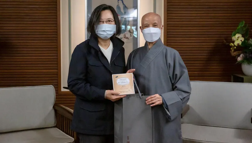 快訊／蔡英文明日前往花蓮　總統府證實將與證嚴法師會晤
