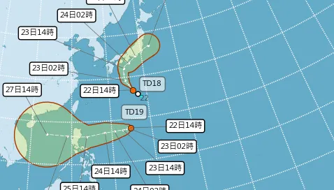 雙颱「塔拉斯、諾盧」恐生成！最新移動路徑曝光　3地區「雨彈狂炸3天」