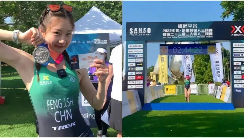 三鐵美女選手「無辜挨槍」　緊身連身賽服挨批「像泳衣」