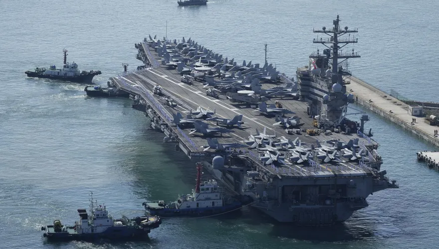 美軍2航母艦隊同時離開日本？退役少將爆驚人內幕