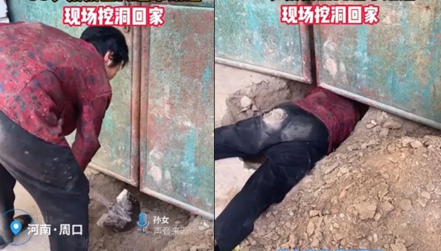68歲嬤沒帶鑰匙…「直接鑽洞回家」！網看傻：參加過壕溝戰？