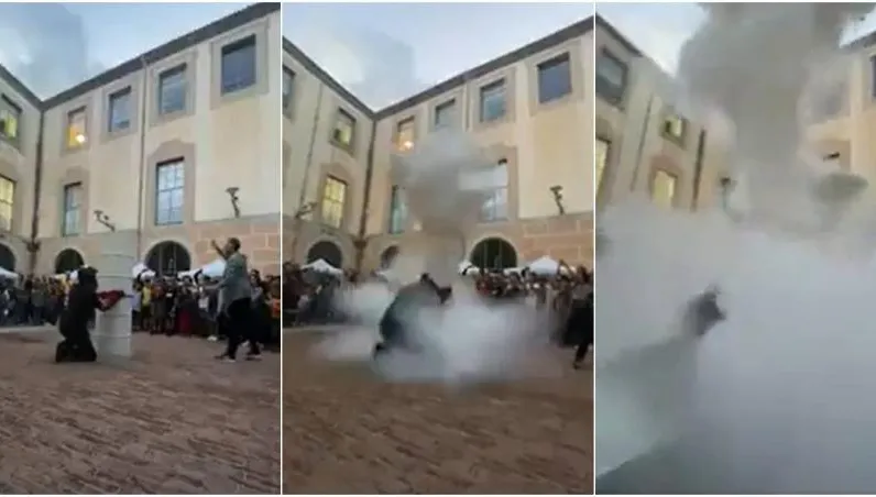 誤加壓液態氮→瞬間氣爆！科研實驗疏失釀禍　鐵桶「炸碎噴射」圍觀18人傷