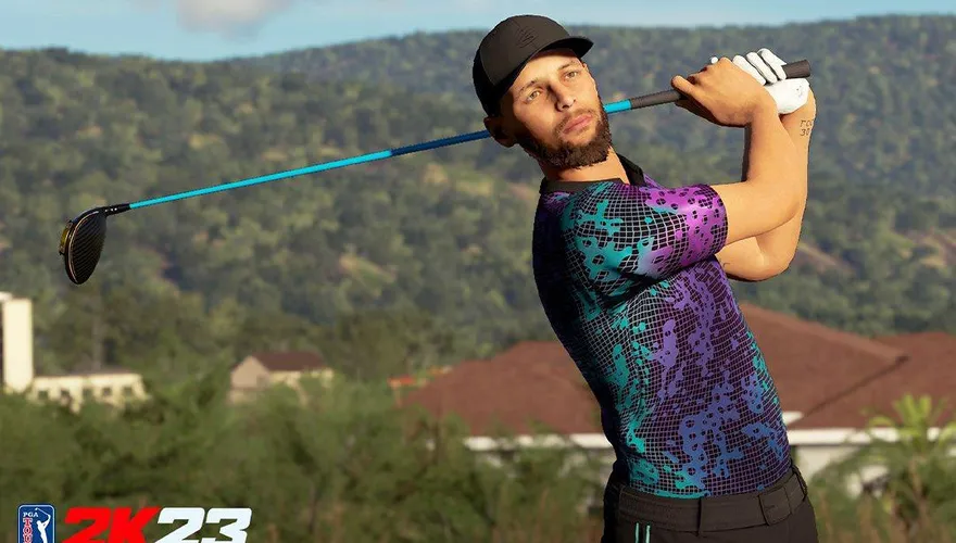 撈過界！高爾夫電玩可選柯瑞、喬丹　PGA 2K23首見籃球員