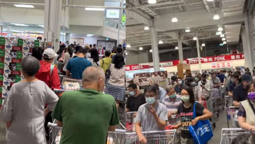 國泰世華當機「癱瘓好市多」！民眾無法刷卡「大排長龍1hr」　擠爆影片曝光