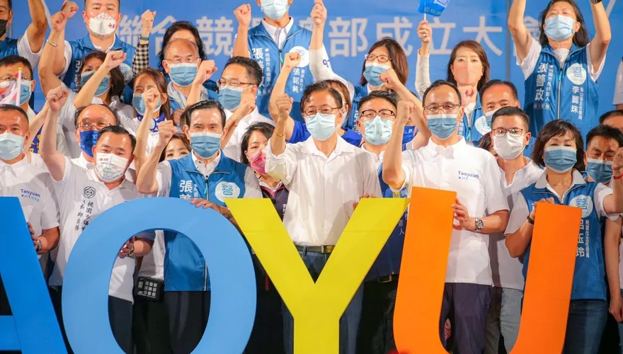 張善政南桃總部成立藍營要角力挺　籲下架民進黨擊敗邪惡力量