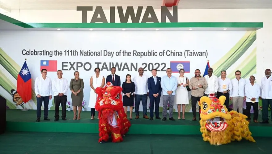 駐貝里斯大使館慶雙十　貝國總督親自出席祝賀