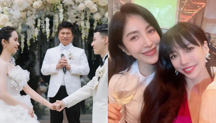 胡瓜乾女兒嫁鑽石商…500萬世紀婚宴「驚見李靚蕾」！消失10個月首露面「合照都是大咖」
