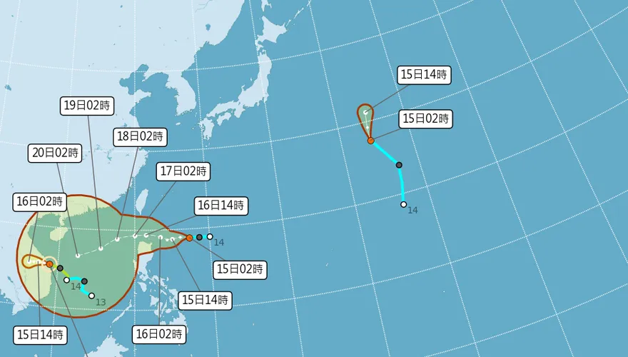 「尼莎」颱風最快今生成！致災豪雨明報到　2地迎雨彈…颱風預估路徑曝