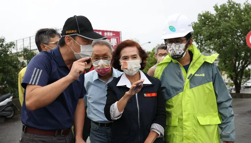研議對策！宜縣大雨成災　林姿妙視察蘭陽大橋及縣內災區