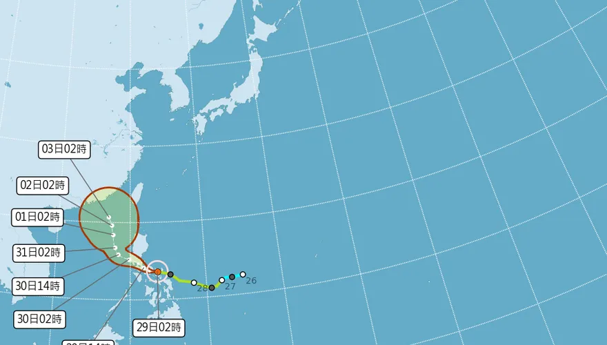 雨彈今開炸4天！北北基宜迎大雨特報　「奈格颱風」最新路徑曝