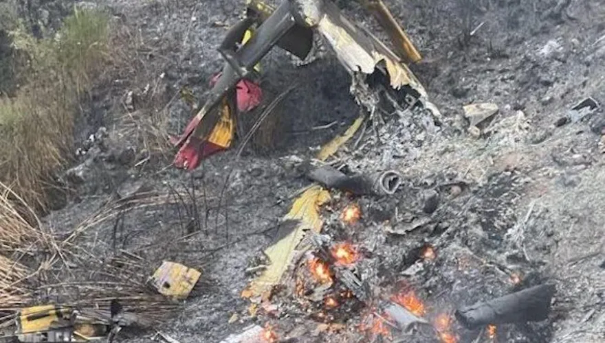 義大利空難悲劇！直升機失控「墜入火山砸毀」　滅山火2機員殉職