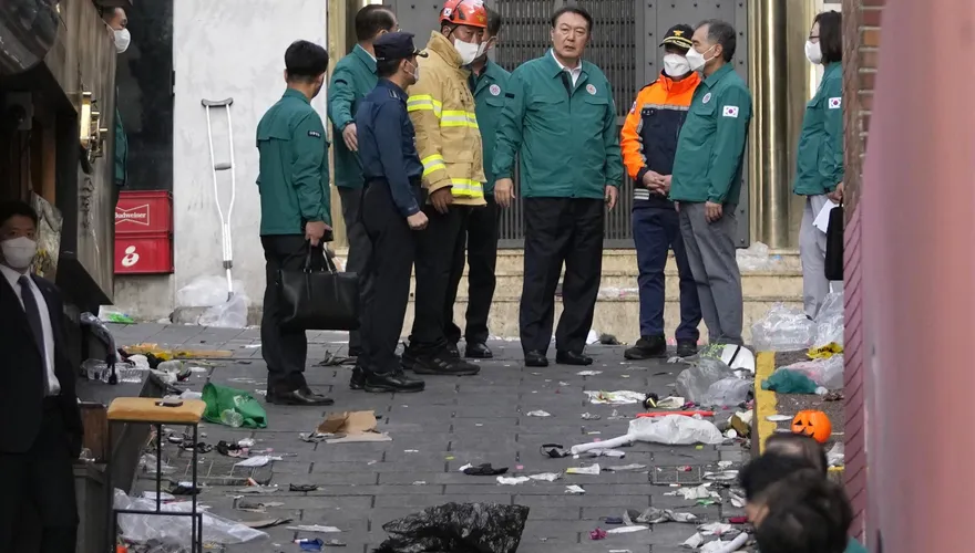 梨泰院10萬人踩踏/尹錫悅視察現場稱「不忍卒睹」　把事故處理放在國政第一位