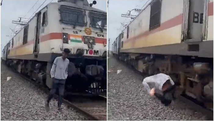 遭火車追撞變形噴飛！為拍片硬闖鐵軌　屁弟「腿部扭斷」耳爆血癱地