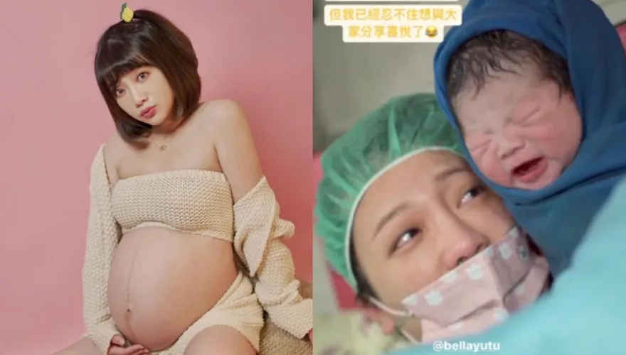 《黑澀會》美眉當媽了！玉兔順產見寶寶泛淚...帥尪樂喊：長得好像妳