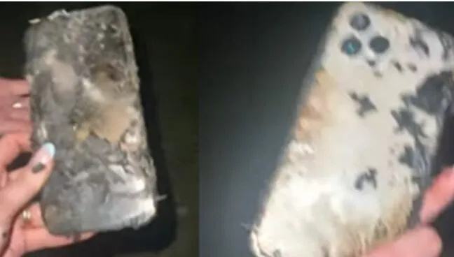 【影】iPhone掉進火爐芭比Ｑ　她拆保護殼後驚喜狂叫