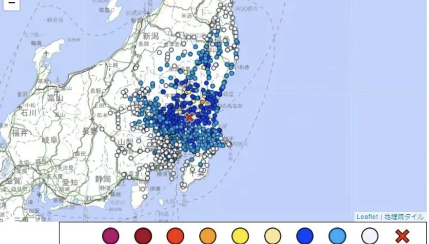 快訊/又有地震！日本茨城縣發生5級強震　目前無發生海嘯可能