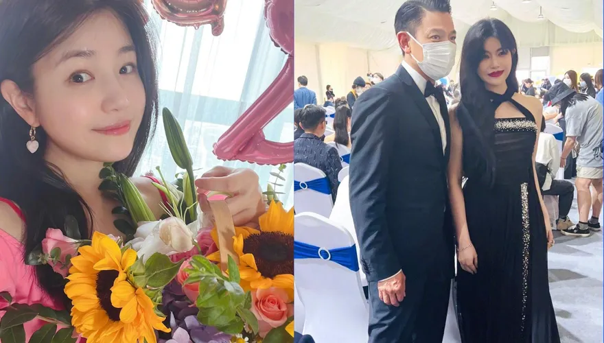 幾位得罪造型師？陳妍希烈焰紅唇、繞頸禮服「像沒脖子」　她「金剛右手」登場網看傻