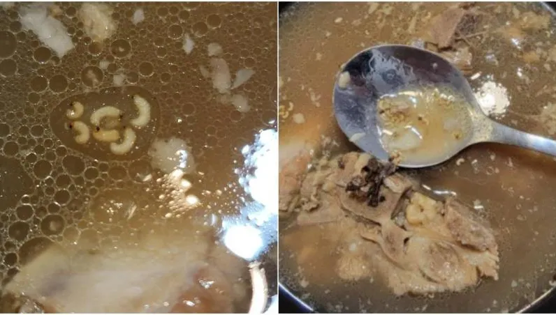 噁！買藥燉排骨湯上浮「像蛆的物體」　店家稱「這是罕見的中藥材！」