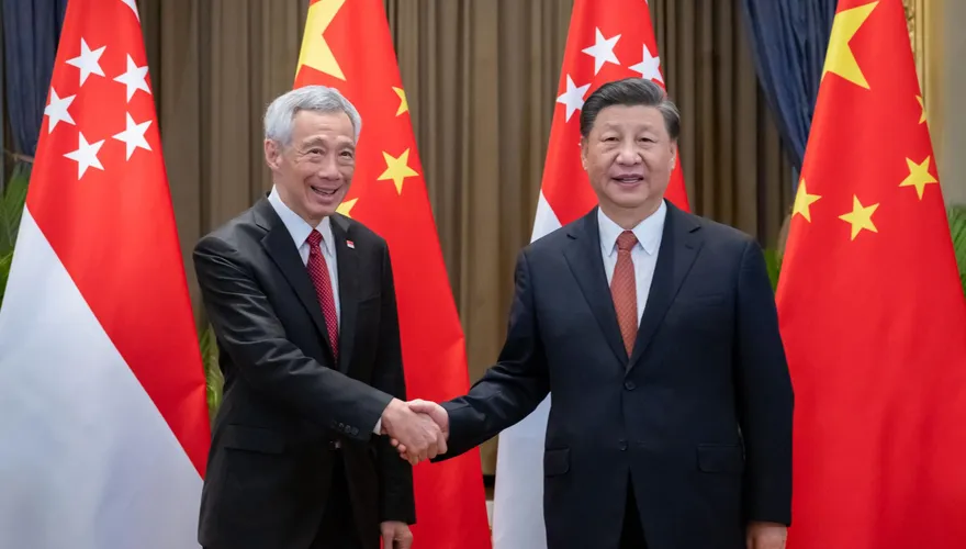 習近平會見新加坡總理李顯龍：維持高質量一帶一路項目