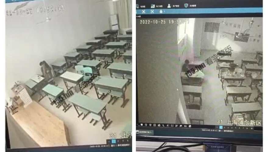 學生情侶口動激戰！警衛「上帝視角」嗨翻狂喊：臥草　教室淪砲場全直擊