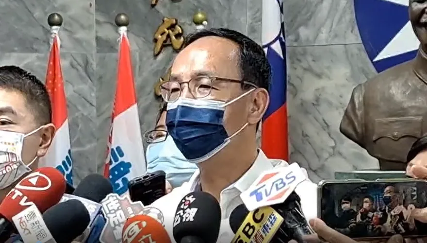 【影】鄭文燦按鈴控告國民黨　朱立倫：濫用司法也是一種奧步
