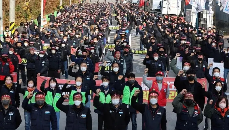 南韓卡車司機罷工求保障工資！尹錫悅：已嚴重影響產業　政府不會讓步