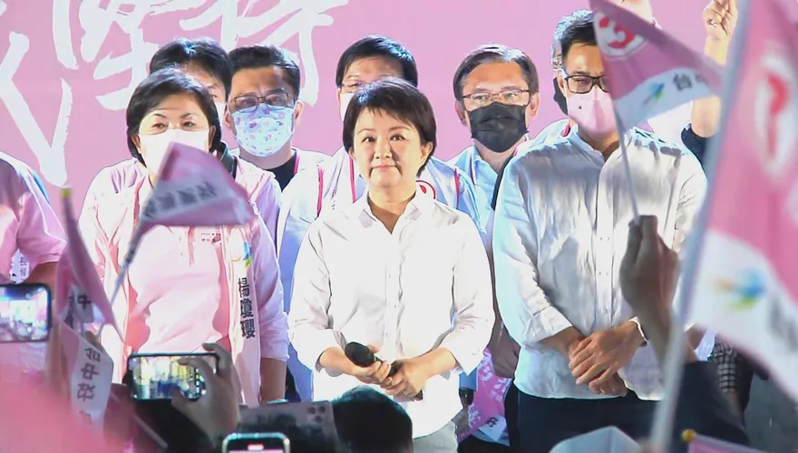 【影】九合一開票/感動落淚！盧秀燕自行宣布當選：這是市民的勝利