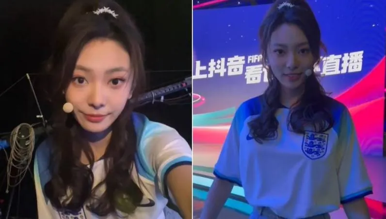 45秒影片瘋傳！美女主播播報世足...疑忍不住爆謎樣嬌喘  男低聲「太緊了！換方向」