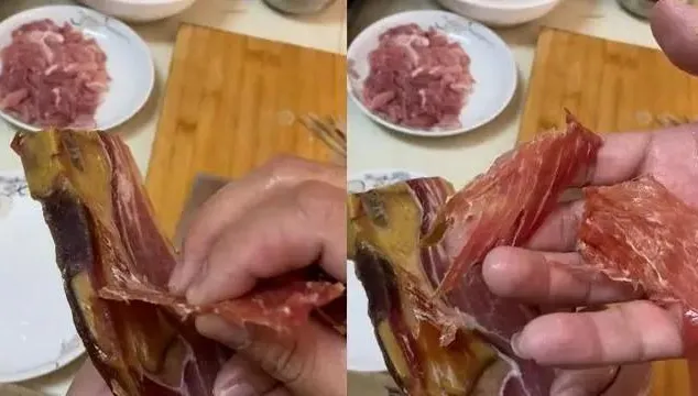 【影】肉也要「包膜」？買火腿回家打開傻眼「骨頭外貼一層肉」　超市：怕戳壞包裝