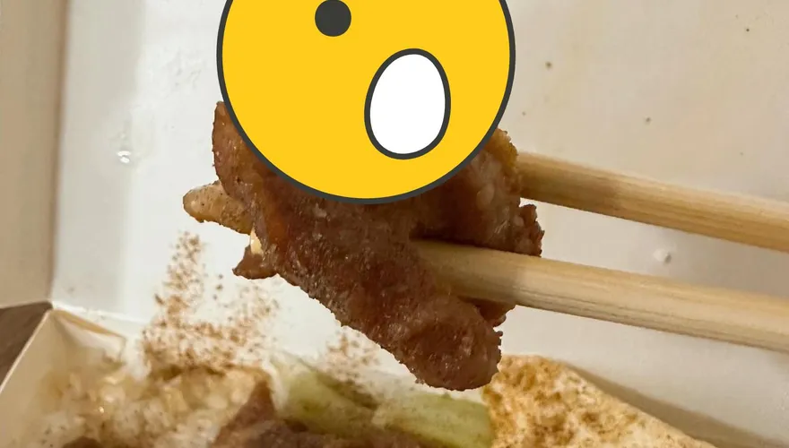 老闆你的毛真猖狂！她夾肉「險把炸毛豬吞下肚」…又長又粗超噁畫面曝