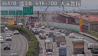 快訊/國3大溪段車禍！南下「回堵8km」　大貨車擦撞阻斷2車道