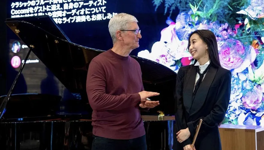 木村拓哉愛女秀長笛獨奏　座上賓蘋果CEO庫克好評：新時代古典音樂