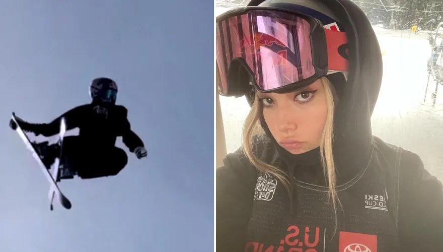 【影】帥！滑雪女神空中這一動作　谷愛淩曬新世界紀錄