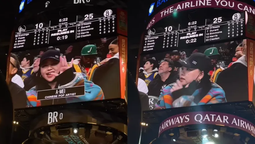 「大咖天后」現身NBA球場！0包袱登大銀幕　「燦笑揮手畫面」全放送