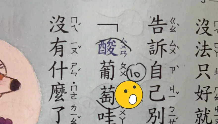 葡「萄」怎麼念？國小課本幫全台網友上課　家長見正解傻了：啥時改的