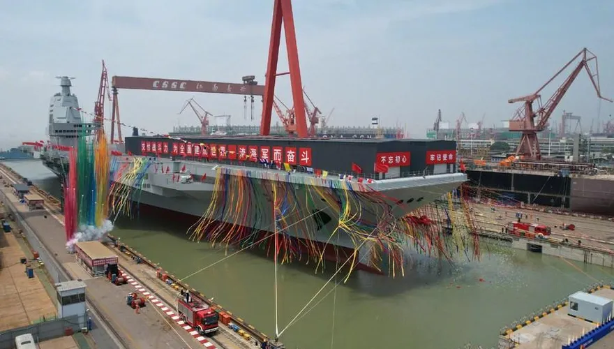 大陸「第三艘航母」福建艦：今年工作中心是試驗試航