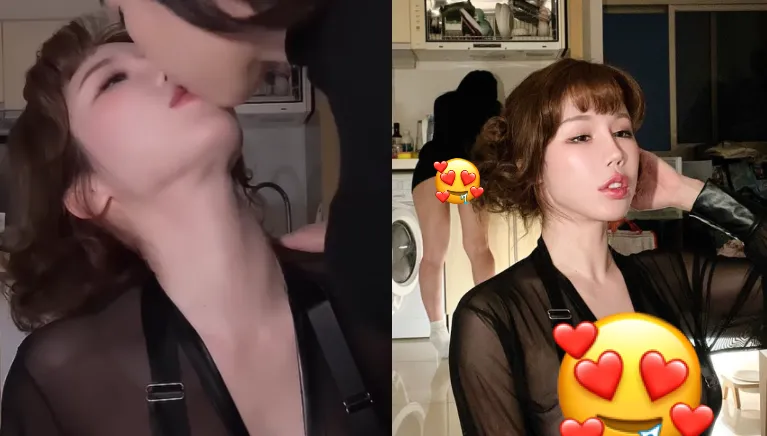 影/H級辣模透視裝疑似走光！意外「出賣」室友甜喊：她有內褲穿，我沒有