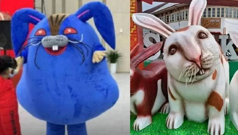 不寒而慄！印尼兔年吉祥物超猙獰　網：恐怖程度更勝大陸妖兔