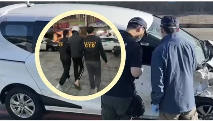影/抓到了！基隆酒駕男撞死行人肇逃還把車棄置漁港　警以車追人逮回