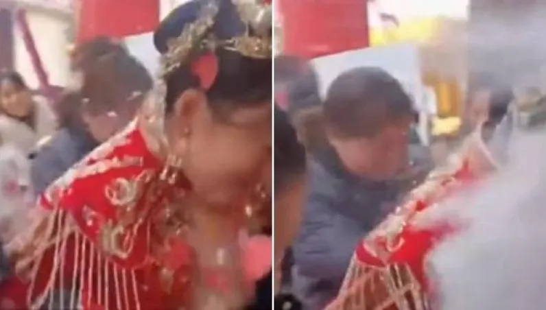 新娘下禮車秒遭「白粉毀容」　她無奈嘆：兇手是小孩全網氣炸！