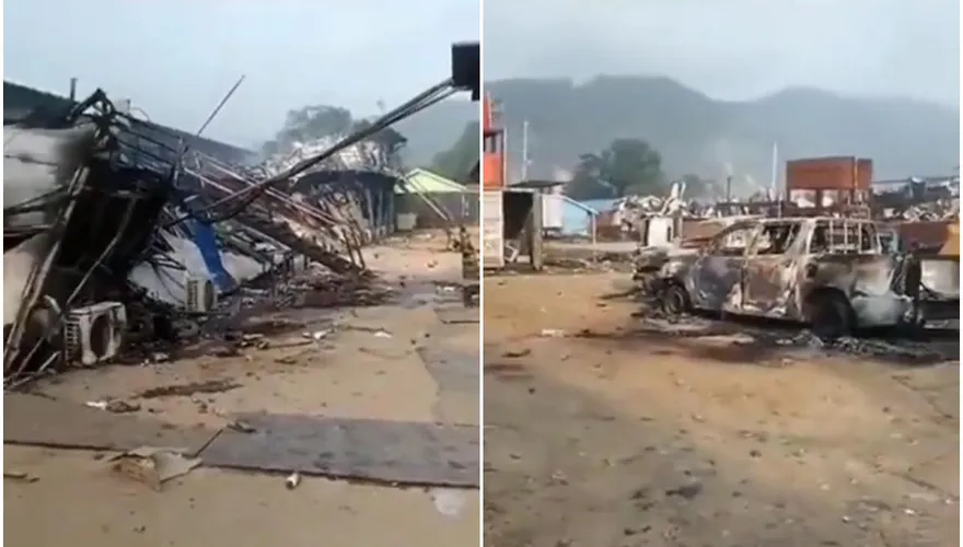 影/印尼陸企工廠爆發激烈抗爭　百間舍遭砸毁、3人喪生