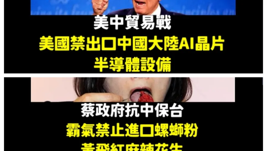 美國禁出口陸晶片太弱！綠營這件事粉專酸到最高點：宮鬥劇自己拍就好