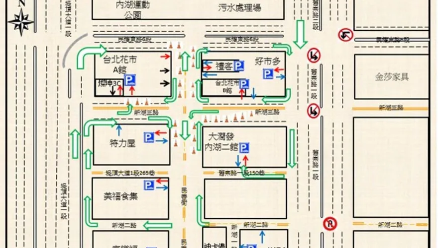 初一走春逛花市、碧山巖　內湖景點交管疏導人潮