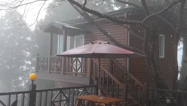 快訊/拉拉山下雪了…遊客嗨翻！　氣象局曝：接下來這裡也有機會