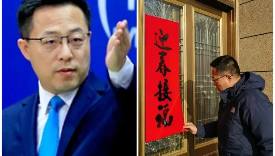 趙立堅調職後首度露面！妻Po貼春聯照引萬人點讚...一周後突清空微博惹議