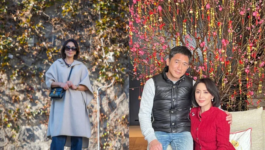 劉嘉玲過年曬梁朝偉甜蜜合影！身後桃花樹「竟是張國榮所送」　感慨發文惹哭網